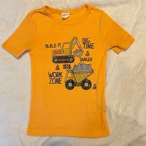 😉Bundle Days😉Boys SHEIN Construction Graphic Tee Shirt Work Zone